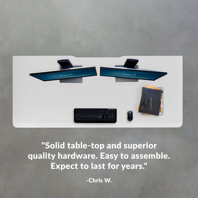 chris w. states solid table top and superior quality hardware easy to assemble expect to last for years  image number null